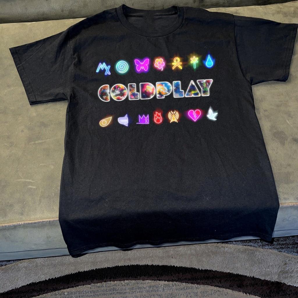 Coldplay Band Album Musik Kurzarm Unisex T-Shirt Alle Größen S Bis 5XL