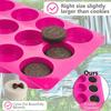 Runde Schokoladen-Keksformen Oreo Schokolade Silikonform 12-Mulden Zylinder Silikonformen für Gelee Mini-Kuchen Muffin Backen