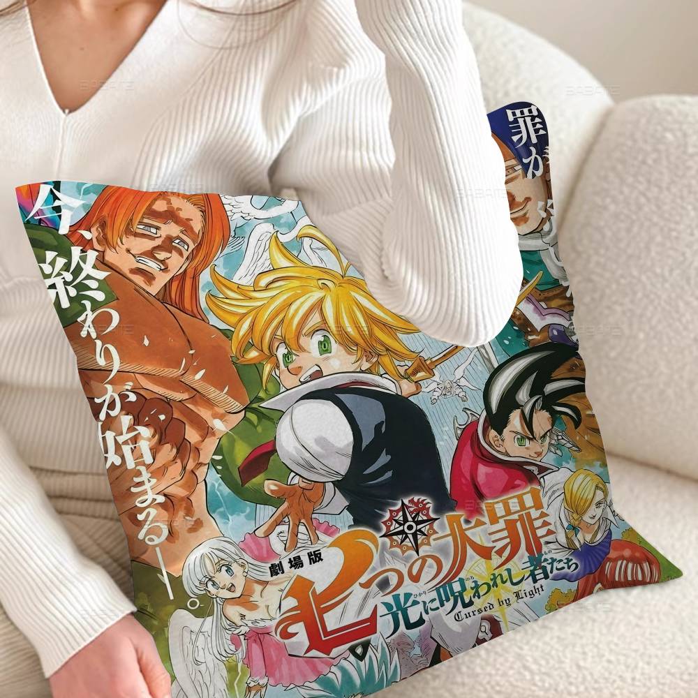 The Seven Deadly Sins Pillow Cover Design Cushion Cover Decor Holiday Decorati