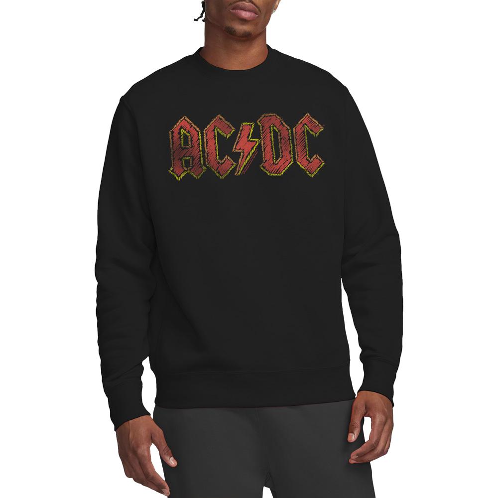 AC/DC Unisex Adult Hand Drawn Logo Sweatshirt
