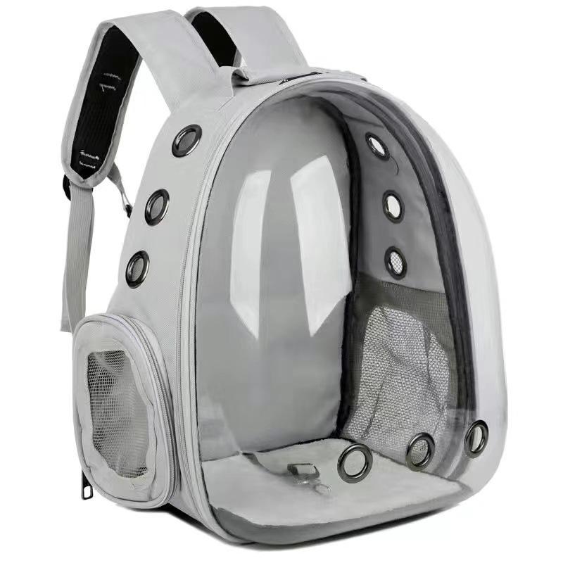 Transparent Double Shoulder Cat Backpack - Lightweight, Breathable & Panoramic Pet Bag for Outings