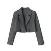 Damen Slim Fit High-Waist Frühlingsblazer mit Reverskragen