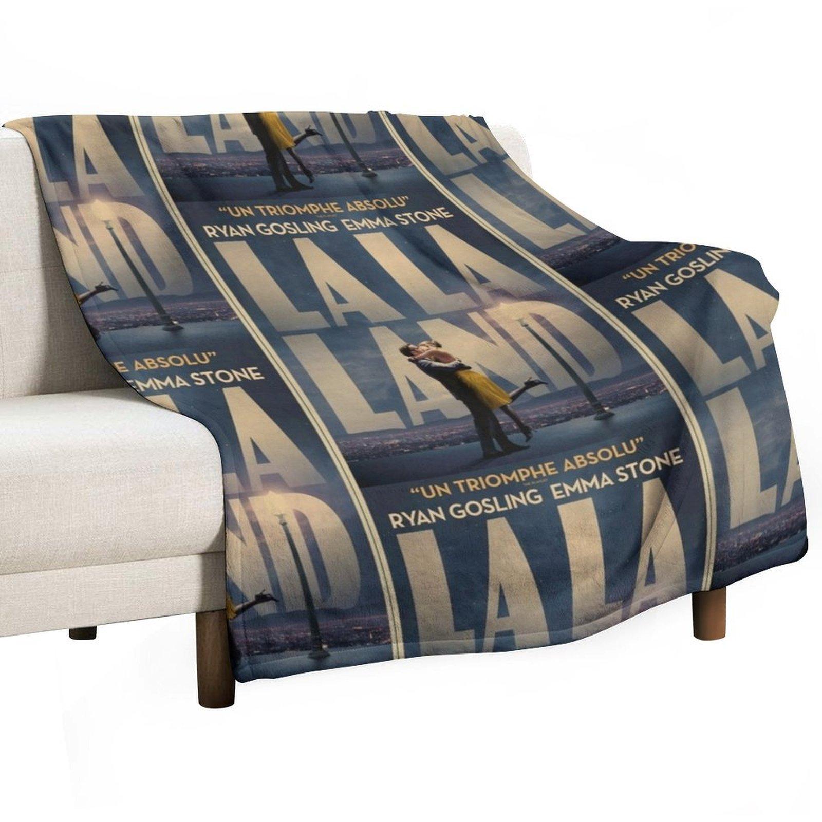 La La Island Movie Poster Throw Blanket Custom Luxury Throw Bed linens Decorative Sofa Blankets 30x40in