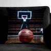 Basketball Sport Cushion Cover Pillowcase Ultra Soft Skin Friendly Fabric Cloud Like Comfort & Concealed Zipper