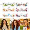 6 Sheet/Piece 2026 Soccer Temporary Face Tattoo Stickers, Sports Event Fan Cheer Up Makeup Decor Waterproof Body Stickers