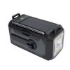 12000mAh Radio SOS Reminds Flashlight Power Bank AM FM WB Solar Hand Crank Radio with Battery Indica