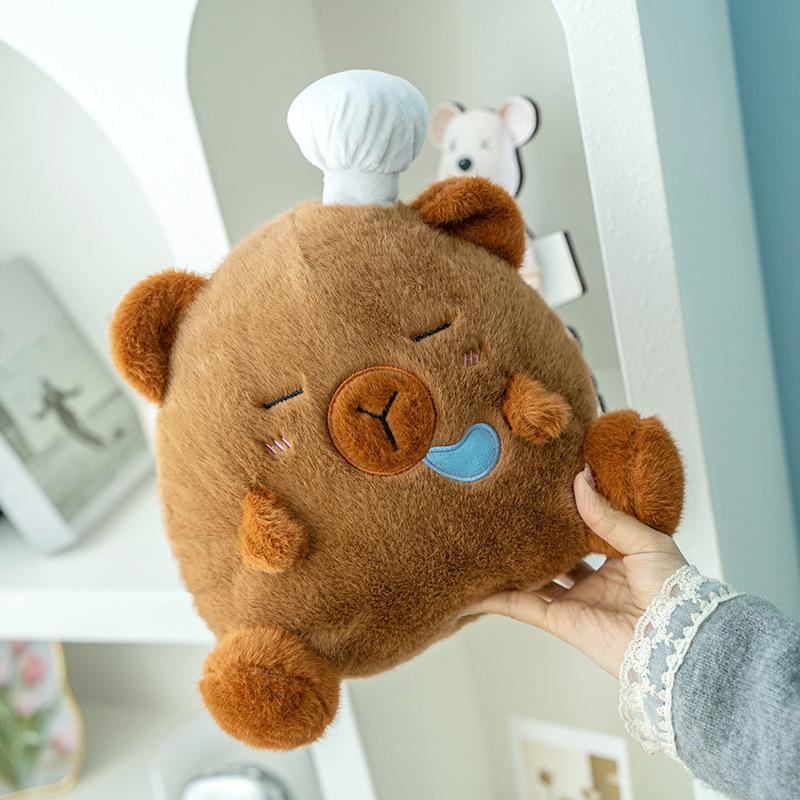 

Cartoon Cute Kapi Barra Bread Capybara Bread Bear Doll Plush Toy Doll Girl Pillow Doll 30cm 0.2kg