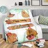 Happy Birthday Capibala Style Customize Your Name Blanket Warm Comfortable And Soft Blankets Are Suitable For Home Chairs Office Sofas Sofas Office