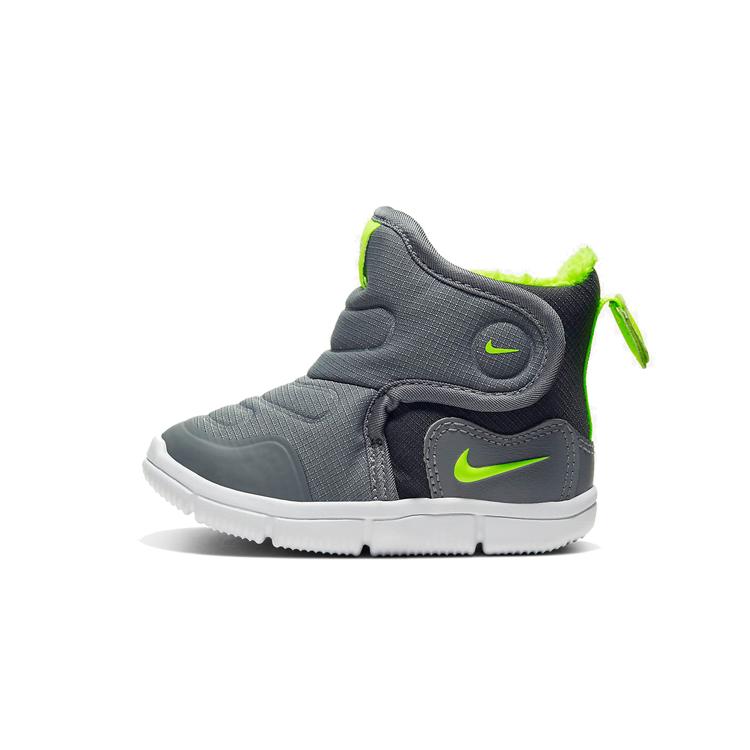 Nike Novice Boot Thermal High top Toddler Shoes Black Gray Infant And Toddler AV8338-002 23.5