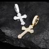 Copper Inlaid Zirconium High-end Heavy Industry Cross Pendant Light Luxury Religious Jewelry Cuban Chain Accessories Men