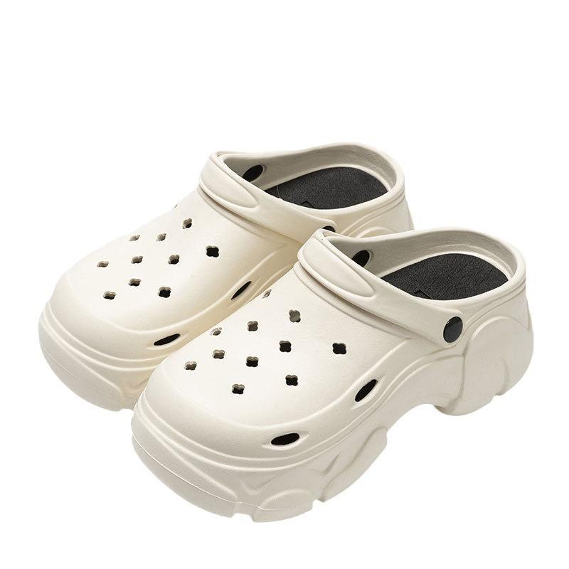 Hole shoes women's summer cartoon cute thick-soled beach outdoor non-slip baotou beach cool slippers