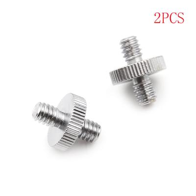 Adattatore per vite filettata maschio da 1/4" a 1/4" maschio, 2 pezzi, vite a doppia testa