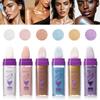 6er Set Glitzerpuder, 6 Farben Magisches Schimmer Highlight Puder für Körper Gesicht Glänzend, Funkelnder Feenstaub Strandparty Make-up für Haare & Lippen