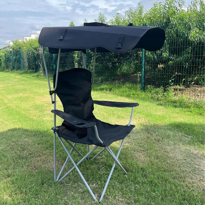 Portable Folding Camping Chair with Sunshade