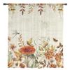 Fall Mushroom Flower Butterfly Dragonfly Window Tulle Curtains For Living Room Kitchen Modern Window Treatments Voile Curtains