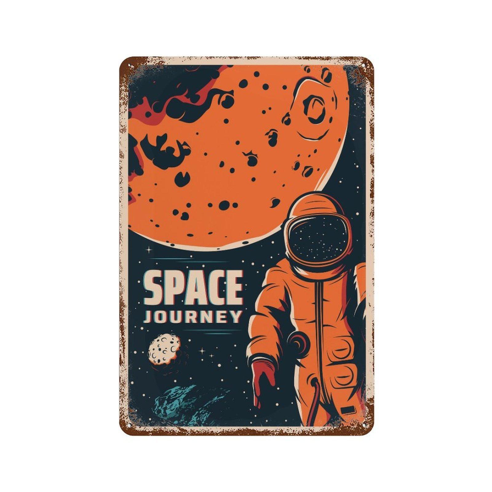 

1PC Vertical Retro Iron Tin Wall Sign, Aged Patina Metal Poster, 20x30cm or 30x40cm, Vintage Decorative Wall Display for Home Bar Garage Cafe 20*30CM