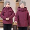 Stylish Warm Down Jacket for Middle-Aged Women - Hooded White Duck Coat for Winter 2025