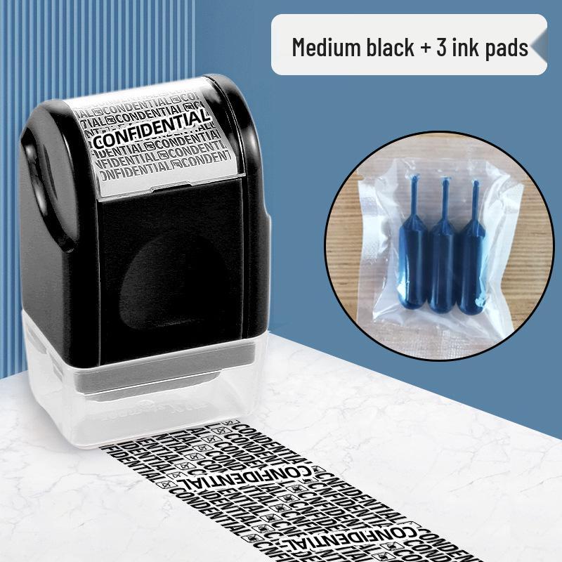 Roller Privacy Stamp with Anti-Leakage Cover