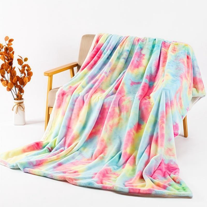 Manta, Manta de Felpa Tie Dye, Manta Cálida