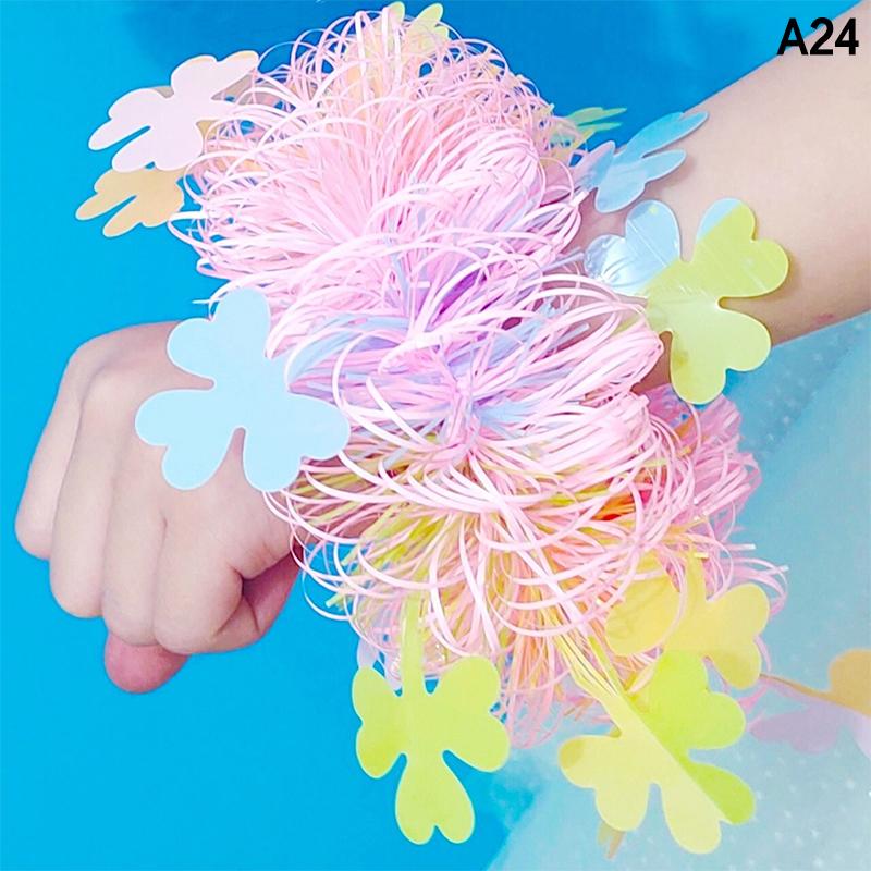 2Pcs Kids Game Pom Poms Apply To Sports Game 27 Styles Practical Cheerleading Cheering Flower Ball Sports Games Bracelet