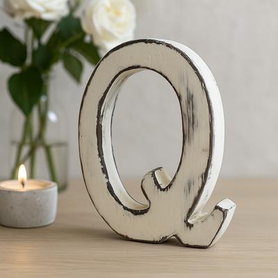 Wooden Letter Q
