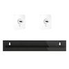 12 inches Metal wall mounted vinyl record display rack, album storage rack, C D holder, vinyl record wall storage rack