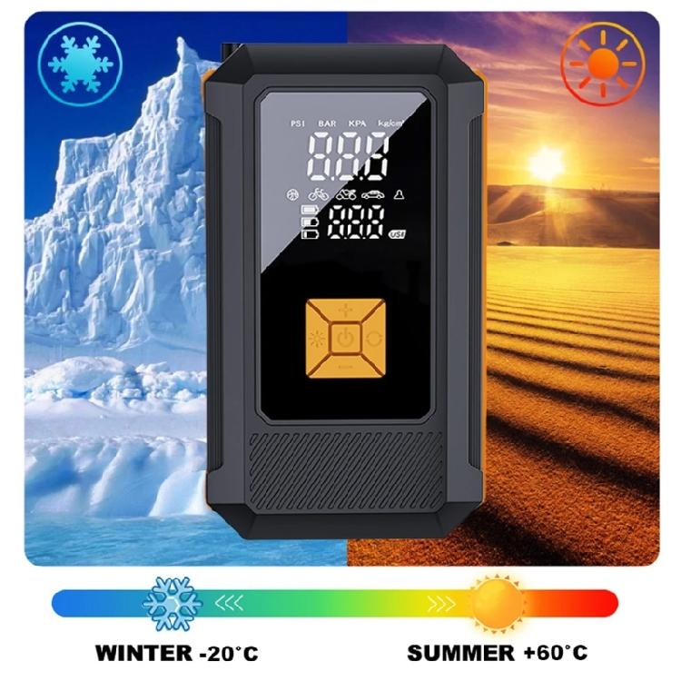 Vehicle Rechargeable 12000mAh Car Air Compressor With Fast Inflation For Automotive Tires And Emergency Battery Charging