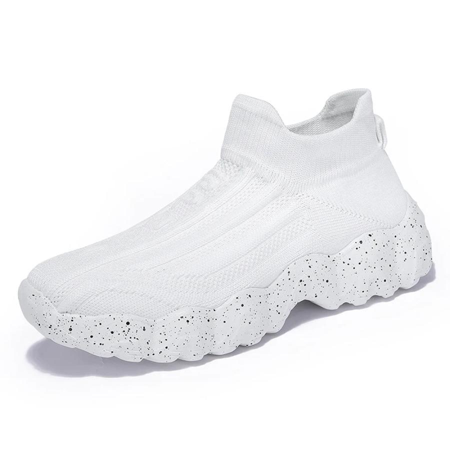Men's and Women's Casual Sports Shoes, Breathable and Anti-slip, Large-sized Thick-soled Running Loafers for Coupless Men Shoes