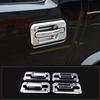4PCS Chrome ABS External Car door handle bowl cover Trim For Hummer H2 2003-09