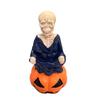 Moving Head Ghost Skeleton Ornament Resin Pumpkins Skeleton Figurines  Micro Landscape Ornaments