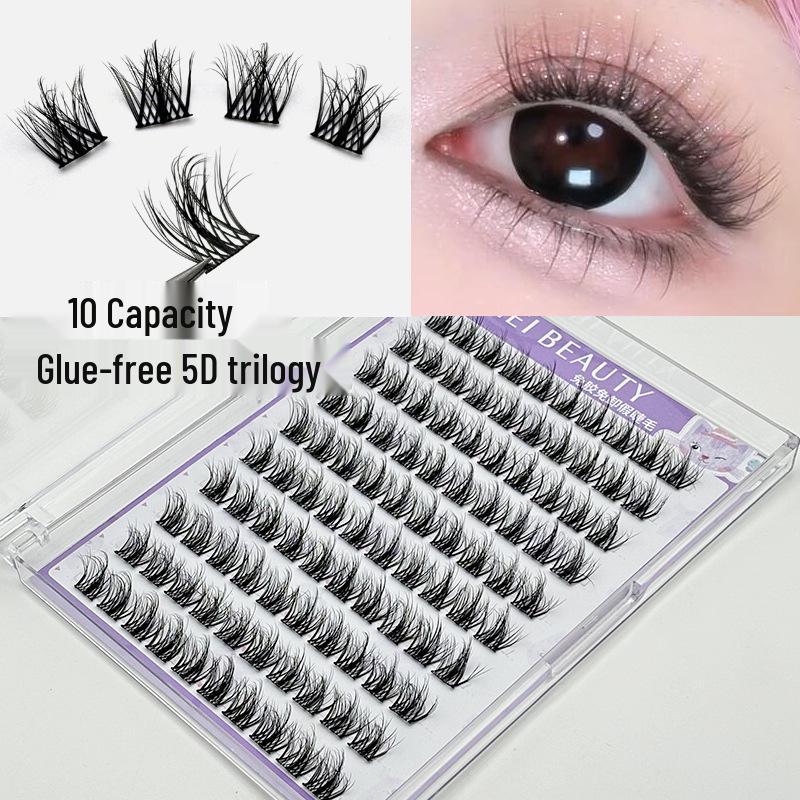 

5D Натуральные самоклеящиеся накладные ресницы без клея - 10 рядов, дизайн Подсолнух