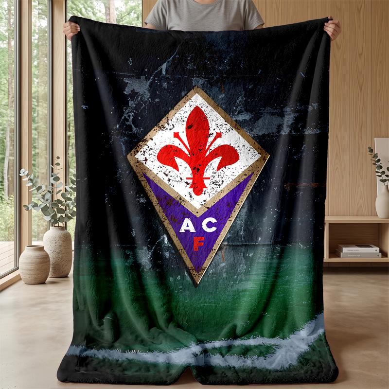Fiorentina Theme blanket Soft Flannel Blanket Plush Throw Blanket Cozy Sofa Bed Blanket for Home Decor