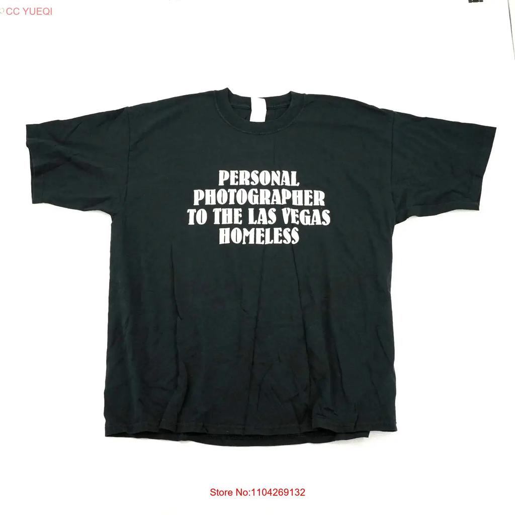 Personal Photographer To Las Vegas Black T Shirt Size Xl Vintage Top For Everyday Wear Breathable Versatile Fashion