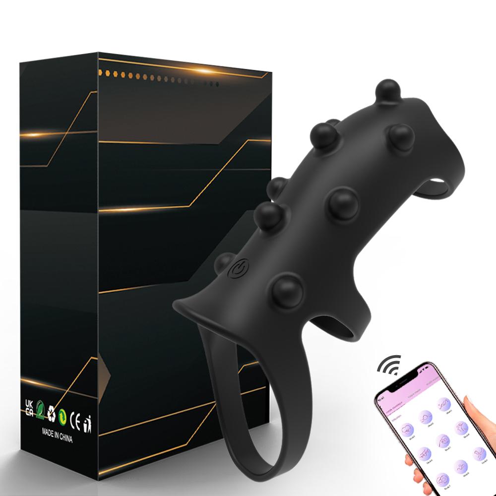 APP Control Vibrating Penis Cock Ring Penis Ring Vibrator Delay Ejaculation Testicles G Spot Stimulate Sex Toys for Men Couples