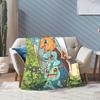 GUOYU Blanket pikachus Squirtle AND Charmander Blanket Super Soft Cozy Bulbasaur Throw Blankets for Bed 50x60 Inch Multiple Sizes Rug Piece