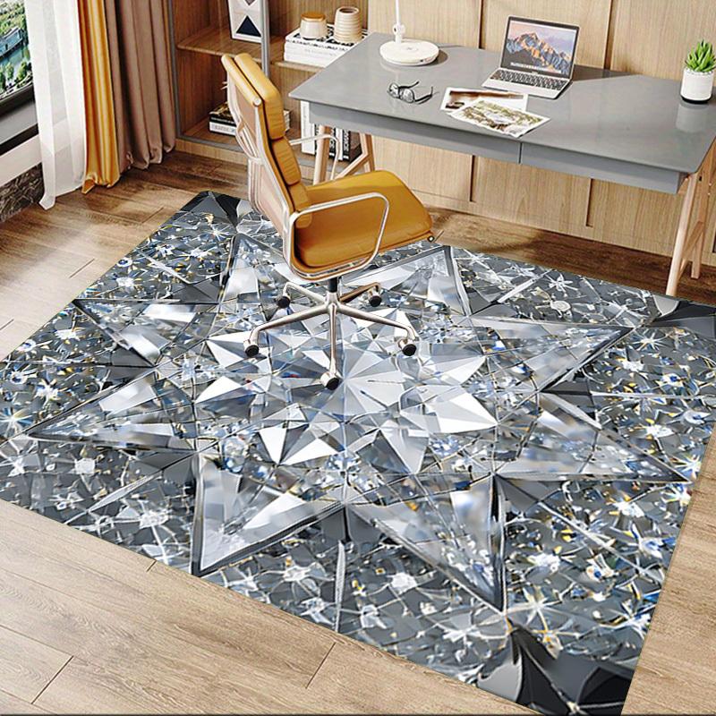 1 szt. Kryształowe Diamenty Bardzo Duży Antypoślizgowy Dywanik Podłogowy, Biuro, Rodzina, Sypialnia Duży Dywan Obszarowy Dywany Wewnętrzne, Żywe Kolory