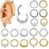 Multifunctional Nose Ring Seamless Design Comfortable Wear Body Piercing Jewelry Stainless Steel Fashion Accessories