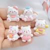 10Pcs New Cute Cartoon Cats Series Flat Back Resin Scrapbooking DIY Jewelry Hairpin Craft Decoration Accessorie