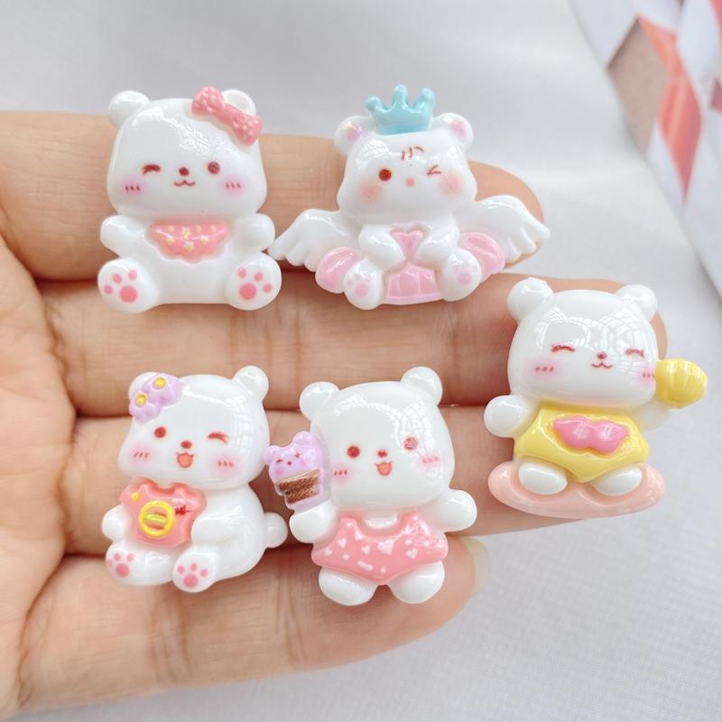 10Pcs New Cute Cartoon Cats Series Flat Back Resin Scrapbooking DIY Jewelry Hairpin Craft Decoration Accessorie