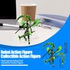 Devil Robot Action Figure with Wing Weapon Accessory Movable Joints 3D Printed Robot Model Toy Stress Relief Articulated Dummy Figurine Decoration