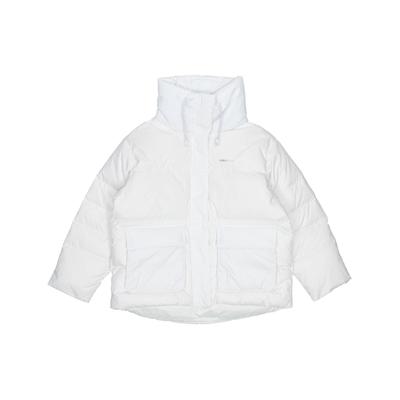 Veste en duvet Neo Solid Confort Chaud Coupe-vent Femme Vêtements d'extérieur Blanc H18617