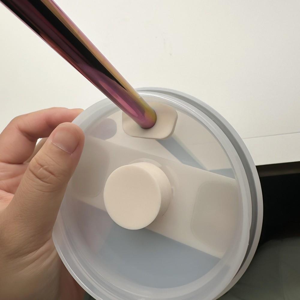 10mm Hexagonal Nut Straw Cap Water Cup Accessories Silicone Splash Proof Drinking Straw Cover Reusable Dustproof Straw Topper
