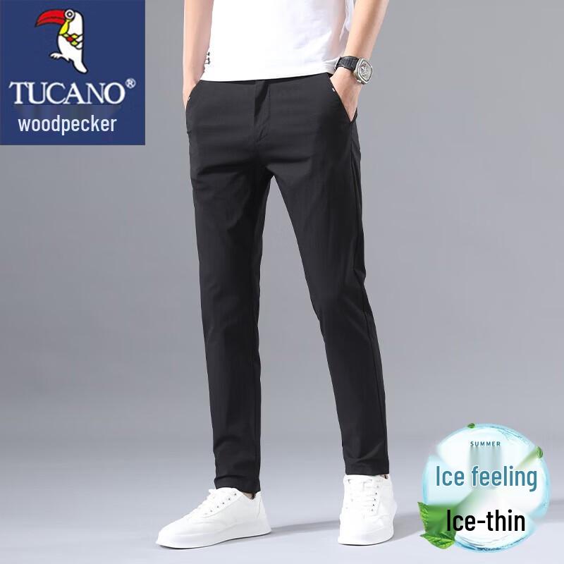 TUCANO Men s Summer Ice-Feel Straight-Leg Casual Pants 38