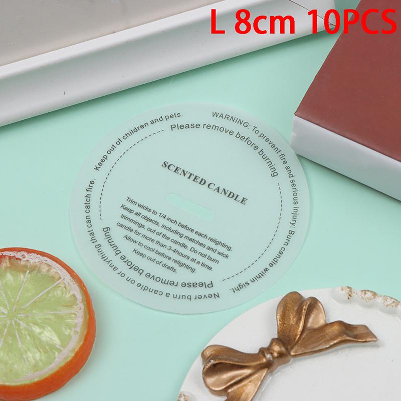 10Pcs Diy Handmade Candle Sticker Cup Labels Dustproof Paper For Scented Candles