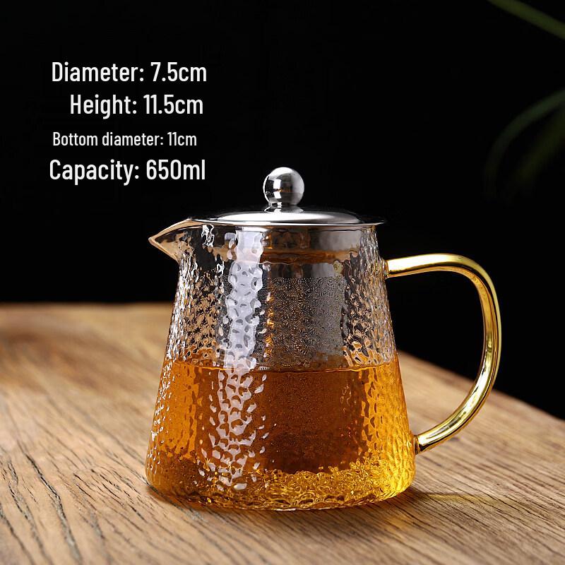 ZISIZ Large Thickened Glass Teapot