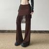 "Western Tassel Rivet Bell-Bottom Hip-Hugger Low-Waist Dance Pants"