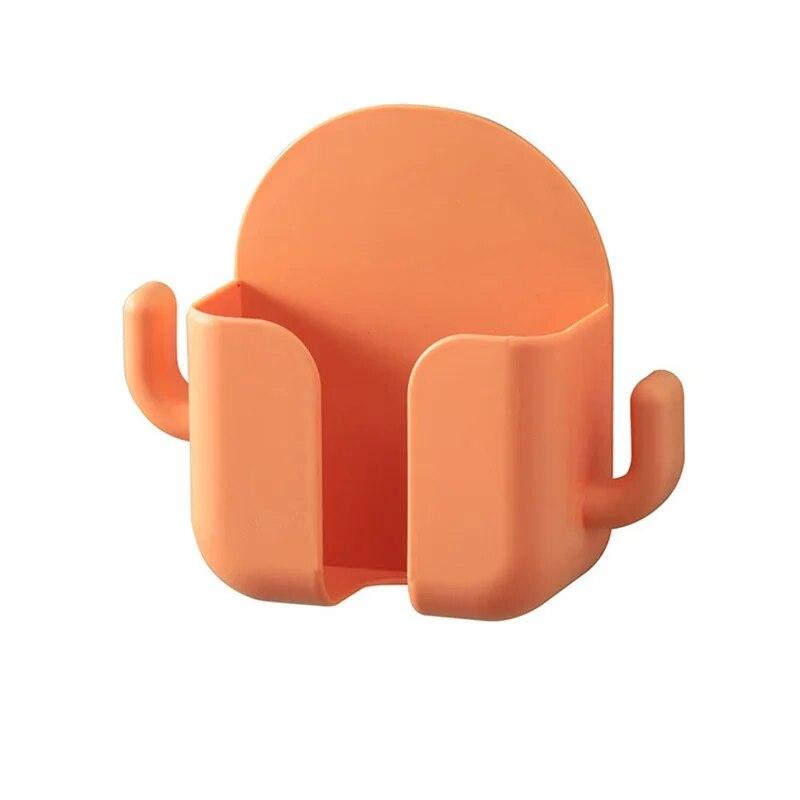 1ks Držák na mobilní telefon bez děrování Stojan pro montáž na stěnu Organizér s dálkovým ovládáním Úložná krabička Nabíjení Noční kontejner Stojan Dárek