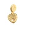 Heart-Shaped Cat Paw Pendant Necklace with Smooth Finish
