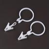 10/15pcs Elegant White Plastic Curtain Clips - Durable, Easy-to-Use for Towels, Socks, and Hangers -Home Decor, Curtain Clips