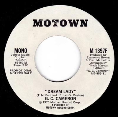 Disque 7 pouces G.C. CAMERON - Dream Lady M1397F Motown 1976 US Soul/Funk Occasion